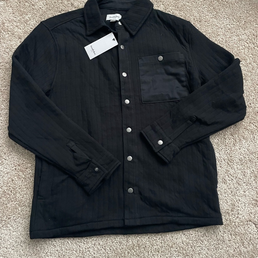 Goodfellow & Co Men's Black Shirt Jacket Size Small NWT